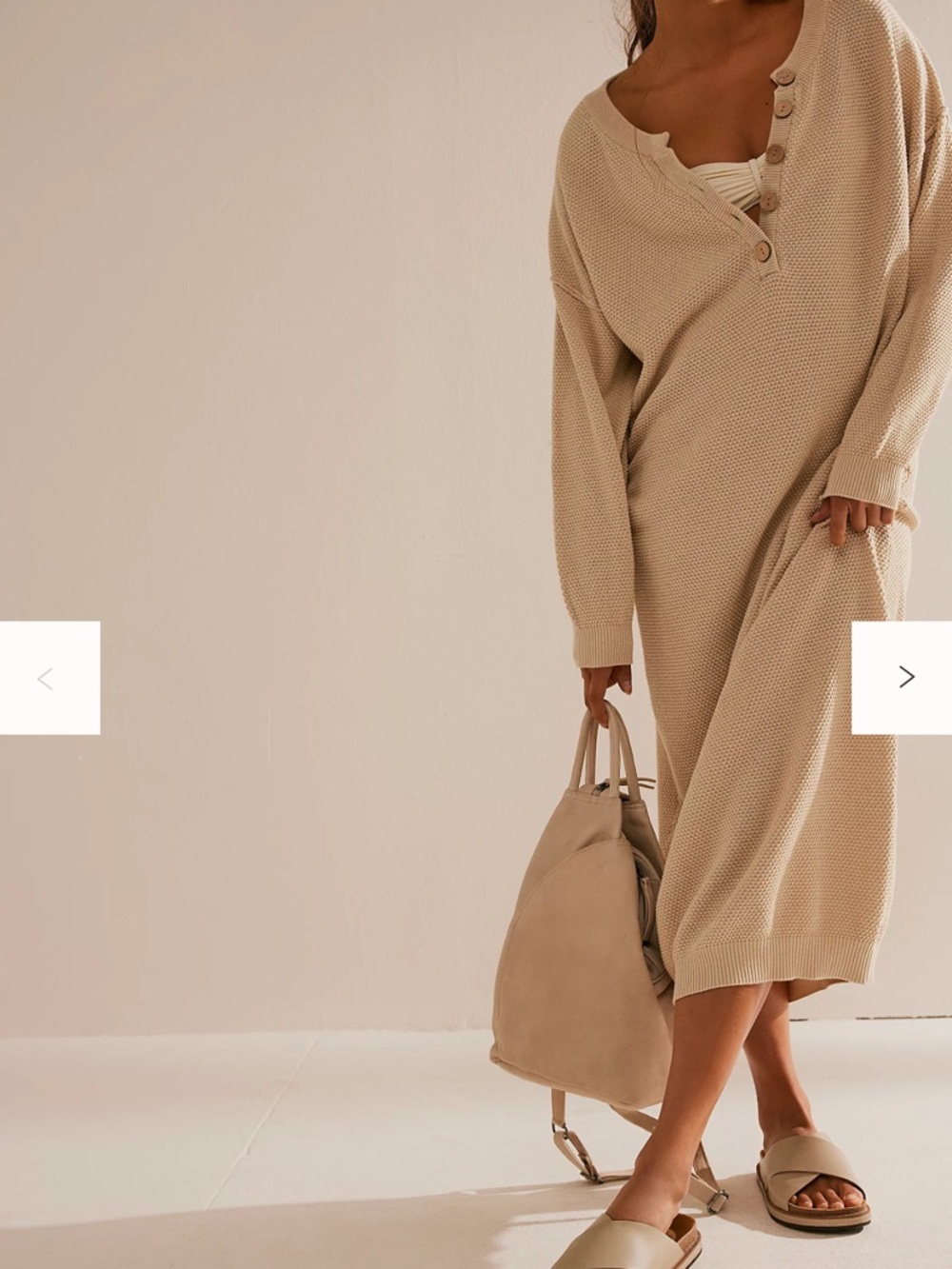 Free People Hailee Sweater Midi Dress